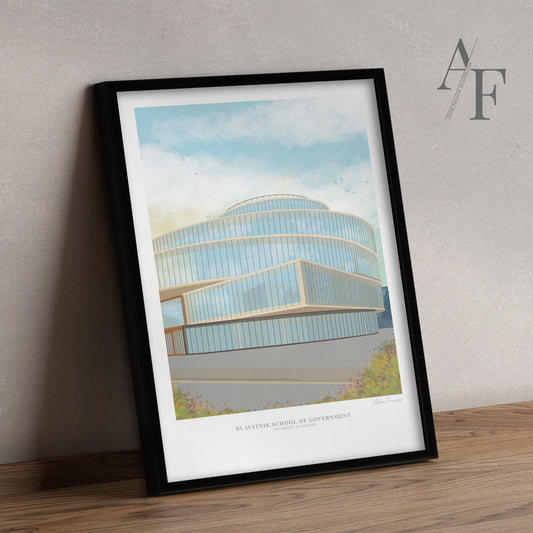 Blavatnik School of Government, University of Oxford, Art Print