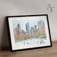 New York, Central Park Ice Skating, Art Print