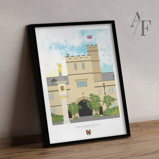 Corpus Christi College, University of Oxford, Art Print