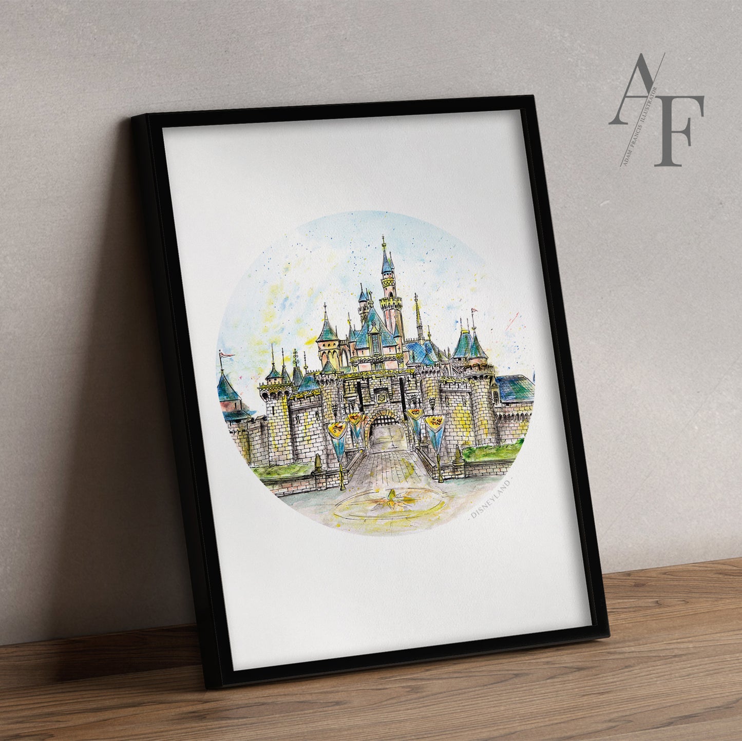 Magical Castle, California, Art Print