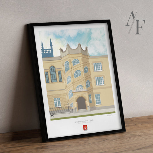 Hertford College, University of Oxford, Art Print