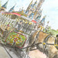 A5 size ORIGINAL ILLUSTRATION, Main Street USA