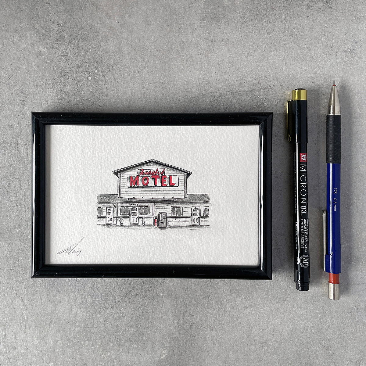 #9 Original illustration | Rosebud Motel, SCHITT'S CREEK