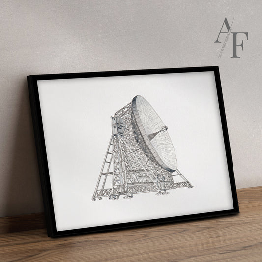 Lovell Telescope Art Print