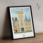 Pembroke College, University of Oxford, Art Print