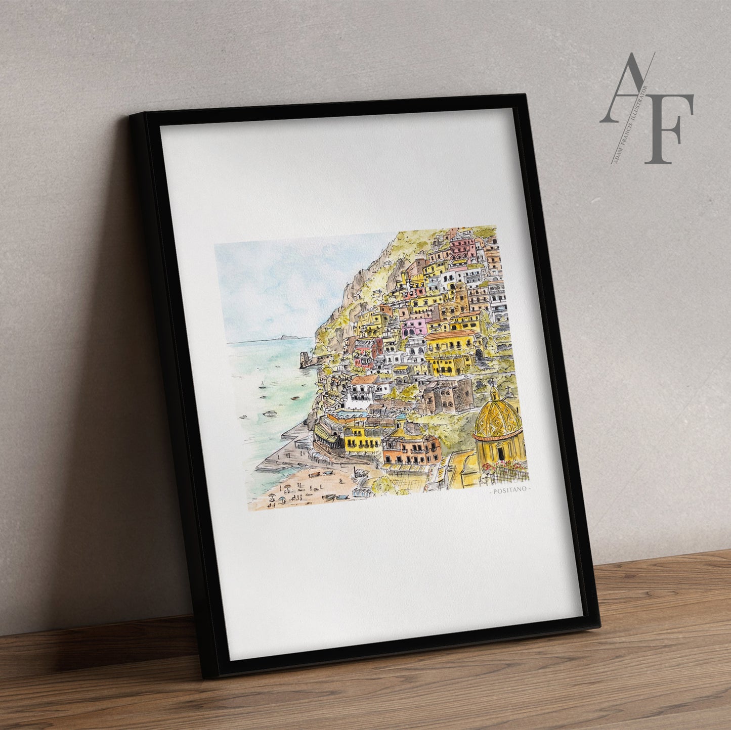 Positano, Amalfi Coast, Art Print