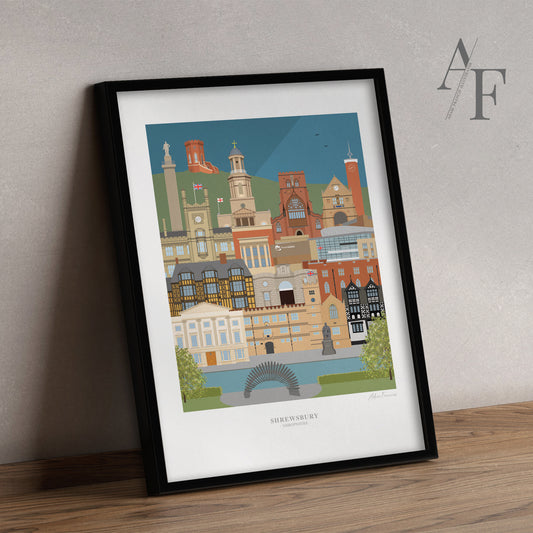 Shrewsbury, Shropshire, Art Prints