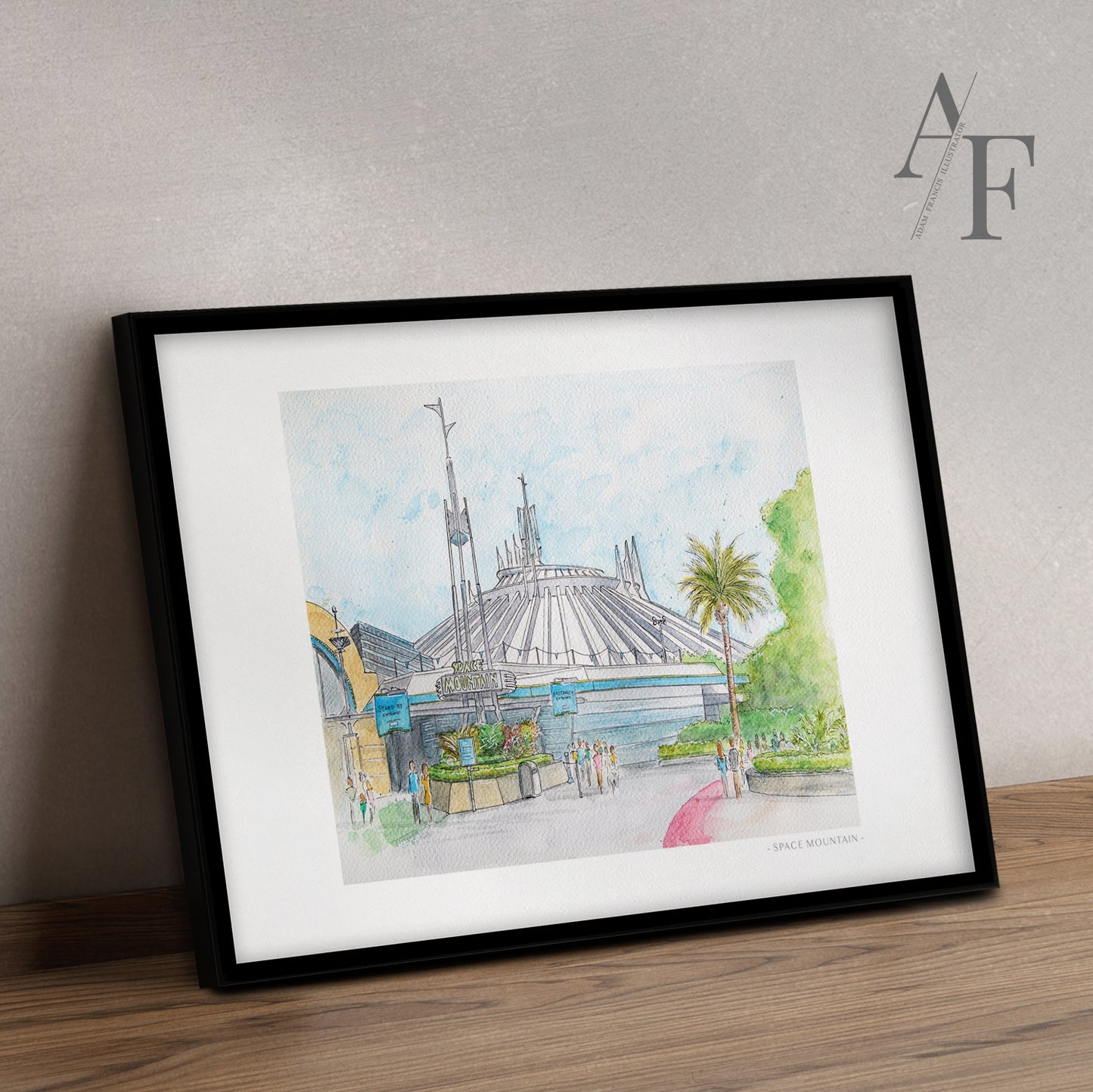 Space Mountain, Florida, Art Print