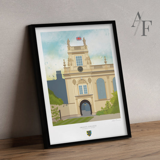 Trinity College, University of Oxford, Art Print