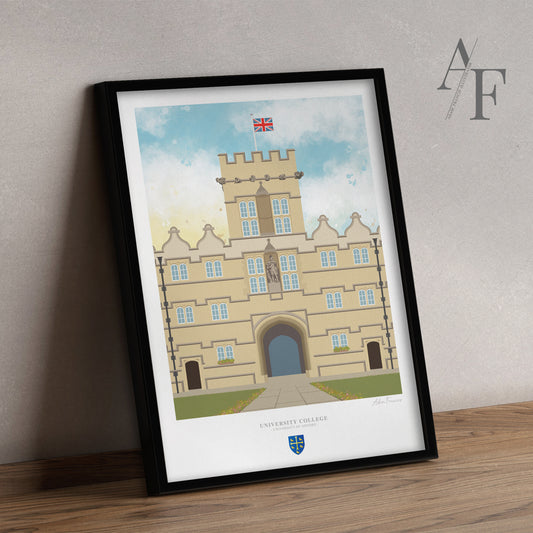 University College, University of Oxford, Art Print