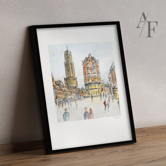 Utrecht, Dom Tower, Art Print