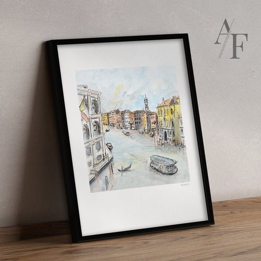 Venice, Grand Canal, Art Print