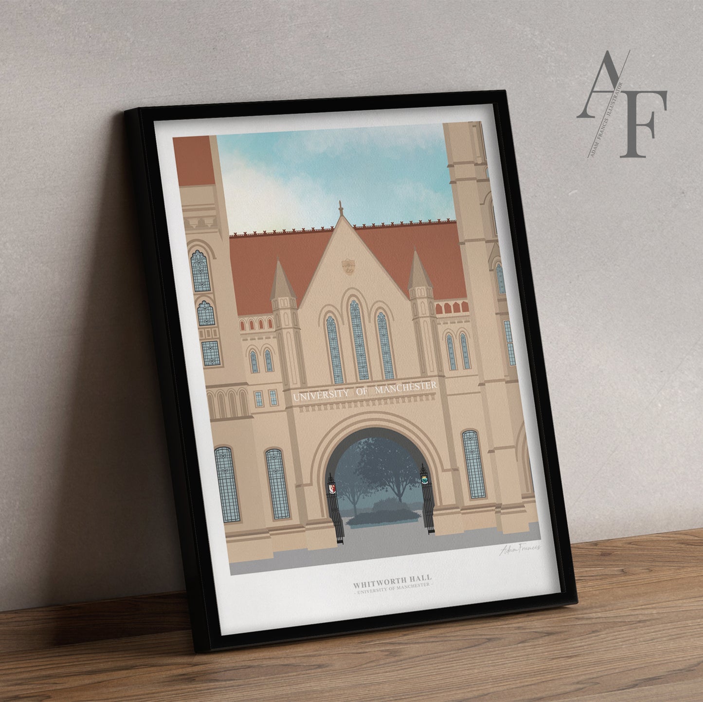 Manchester University, 'Whitworth Hall', Art Prints