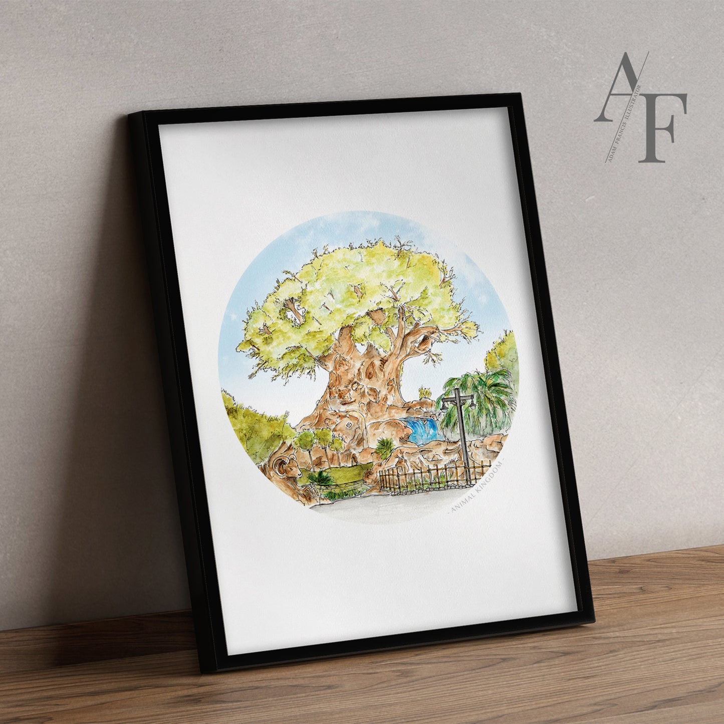 Tree of Life, Animal Kingdom, Florida, Art Print