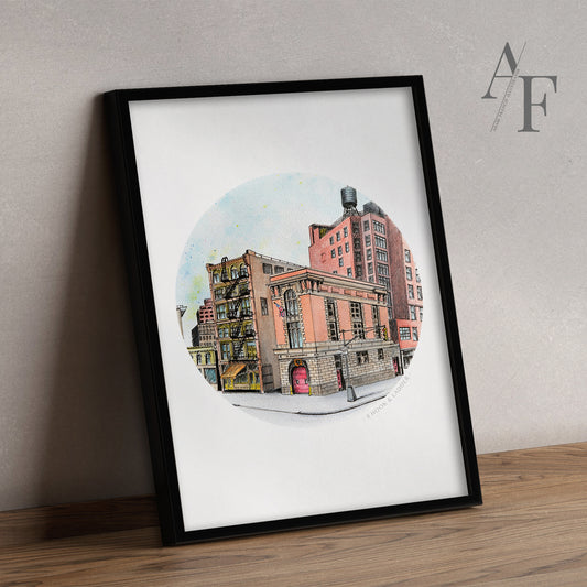 Ghostbusters Firehouse, New York, Art Print