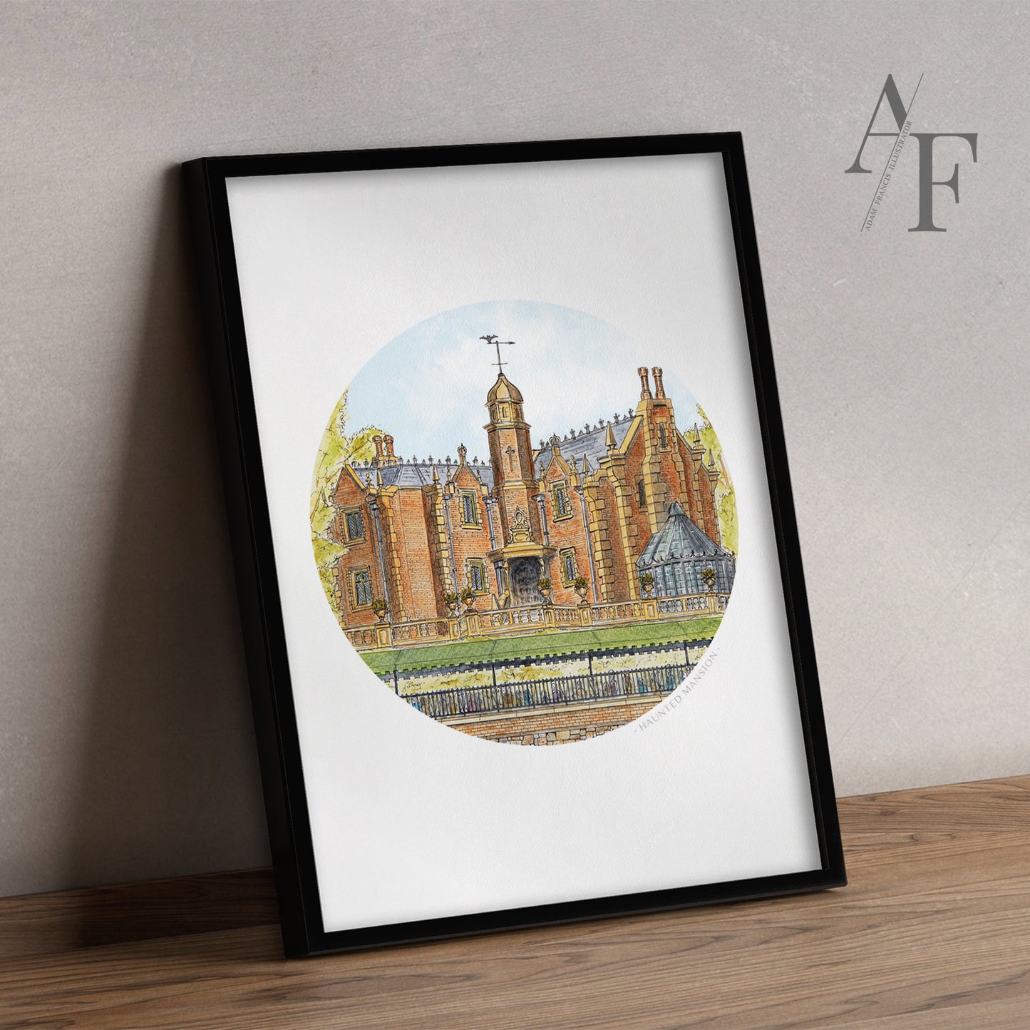 Haunted Mansion, Florida, Art Print