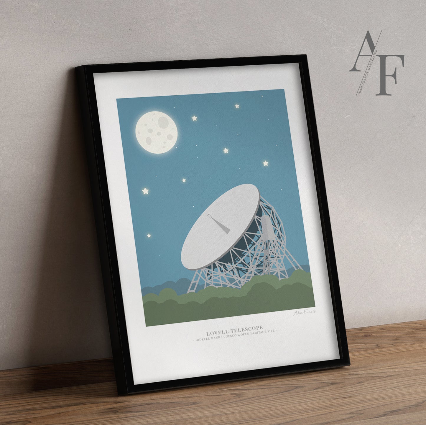 Lovell Telescope Art Print