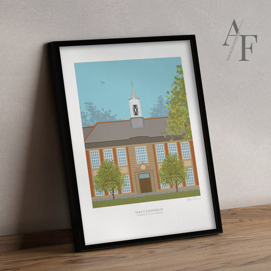 Macclesfield 'former King's School' Art Prints