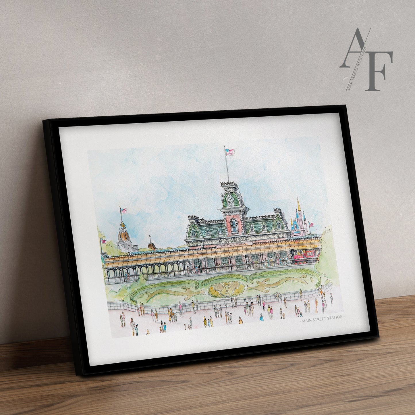 Main Street Station, Florida, Art Print