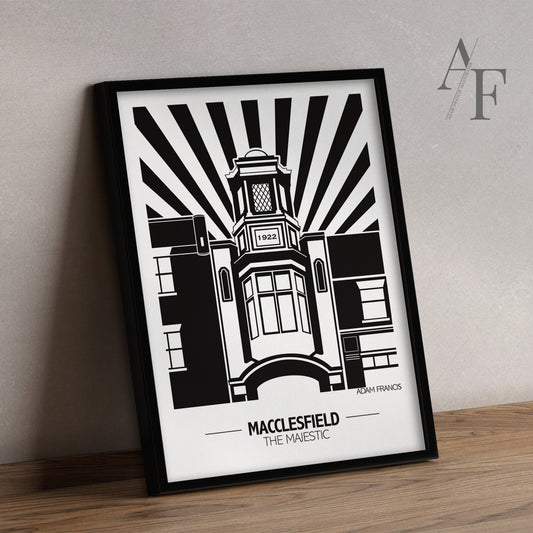 Macclesfield 'Majestic Cinema' Art Prints