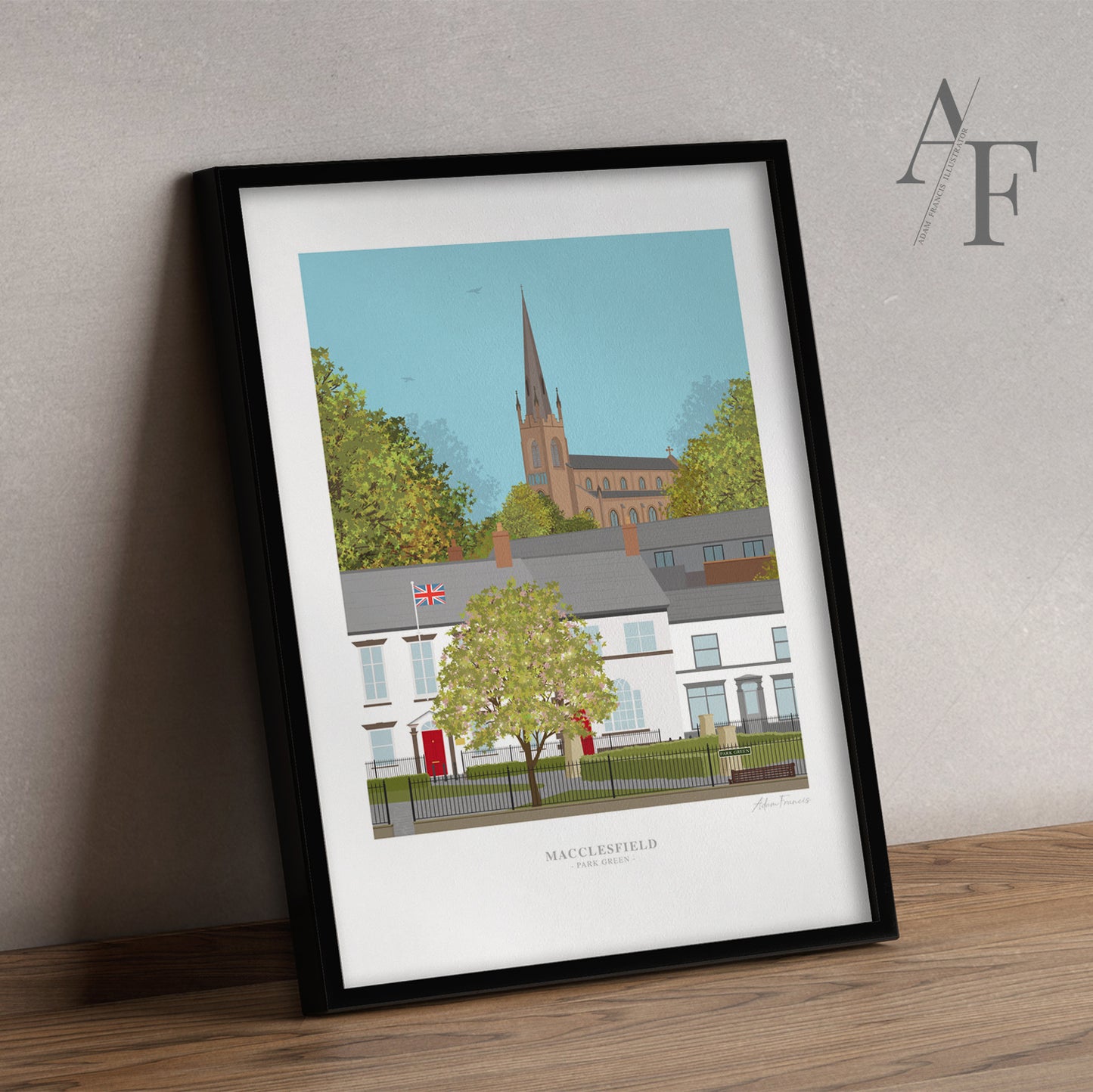 Macclesfield 'Park Green' Art Prints