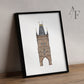 Prague, Powder Tower, Art Print