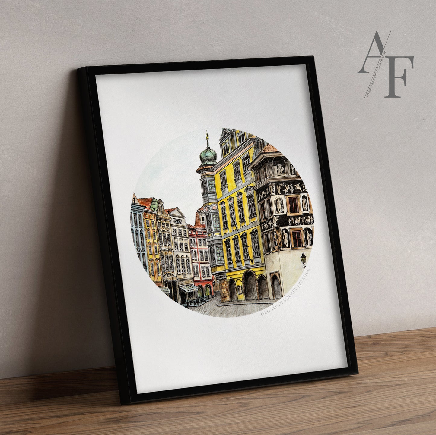 Prague, Old Town Square, Art Print