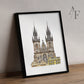 Prague, Church of our Lady before Týn, Art Print