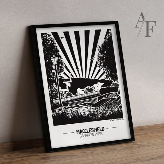 Macclesfield 'Sparrow Park' Art Prints