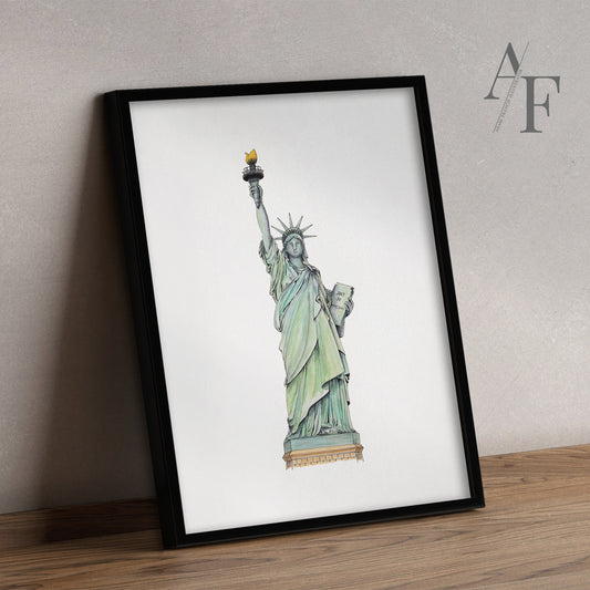 New York, Statue of Liberty, Art Print