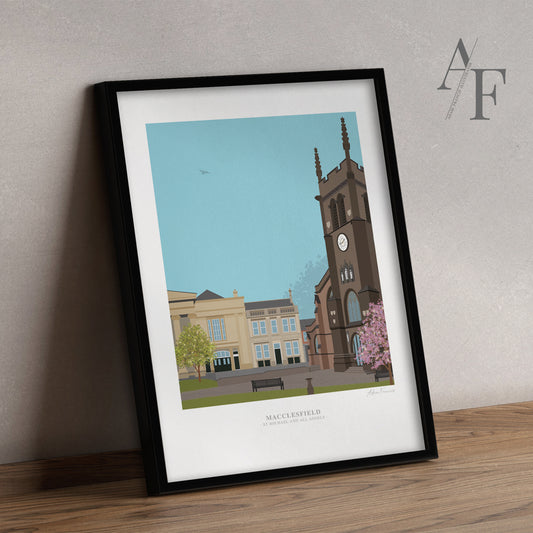 Macclesfield 'St. Michael's Church' Art Prints