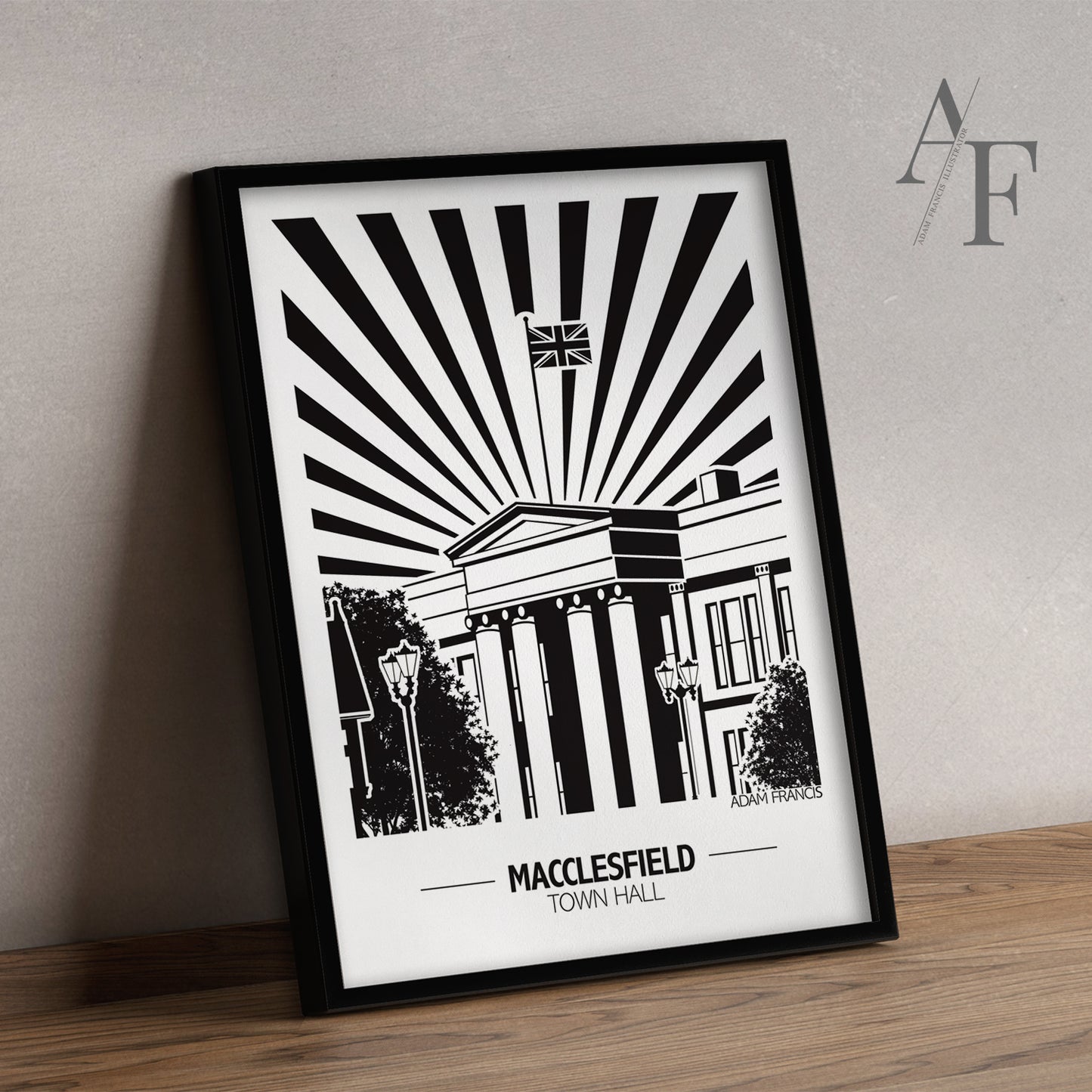 Macclesfield 'Town Hall' Art Prints