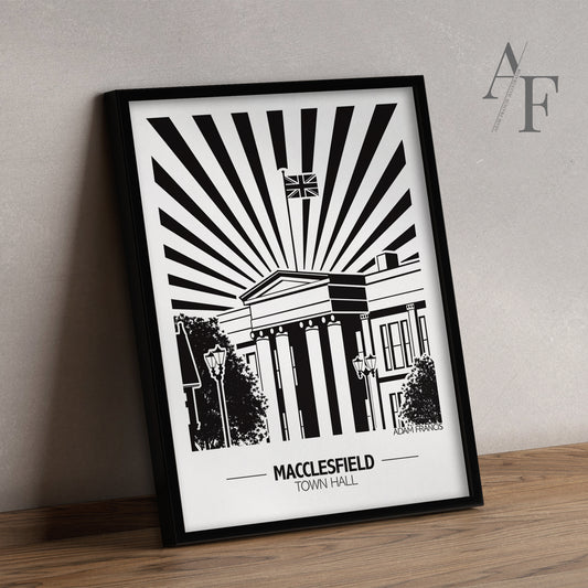 Macclesfield 'Town Hall' Art Prints