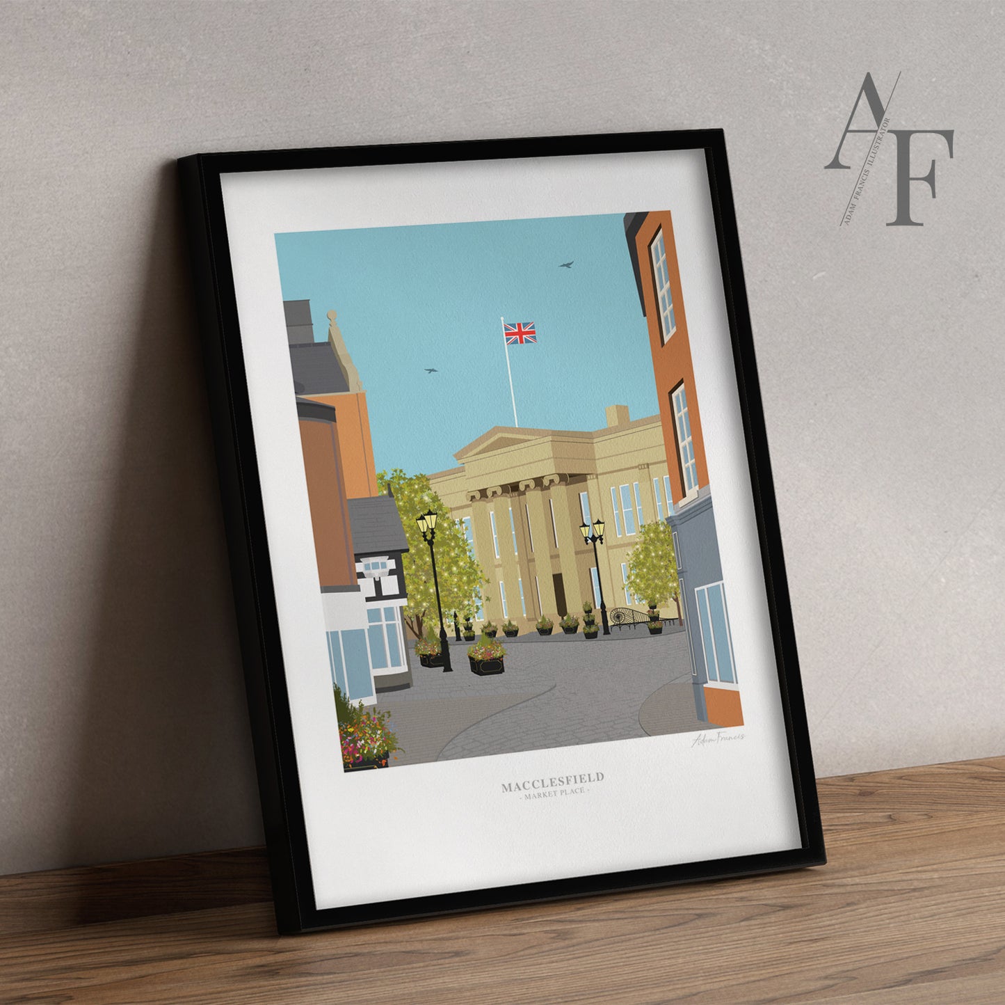 Macclesfield 'Town Hall' Art Print