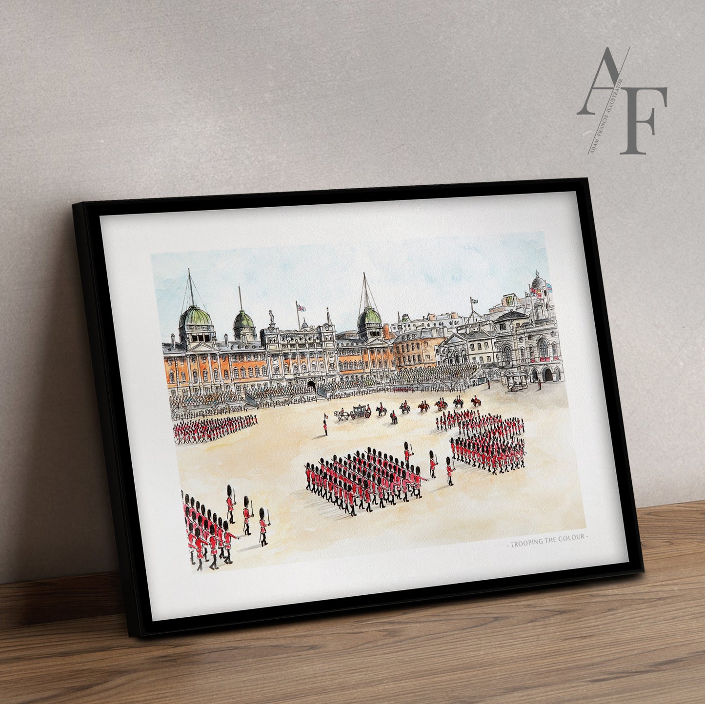 London, Trooping the Colour, Horse Guards Parade, Art Print