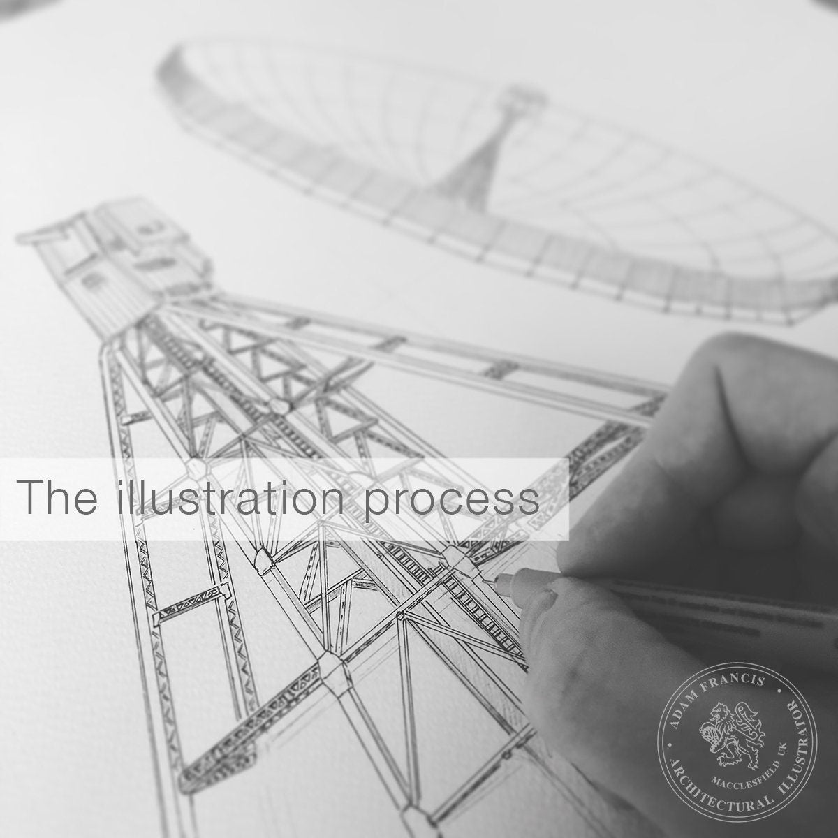 Lovell Telescope Art Print