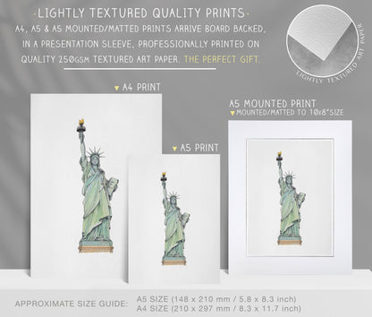 New York, Statue of Liberty, Art Print