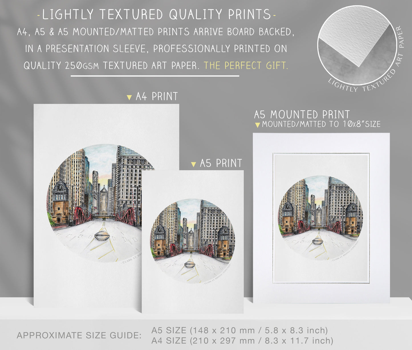 Chicago, Clark Street Bridge, Art Print