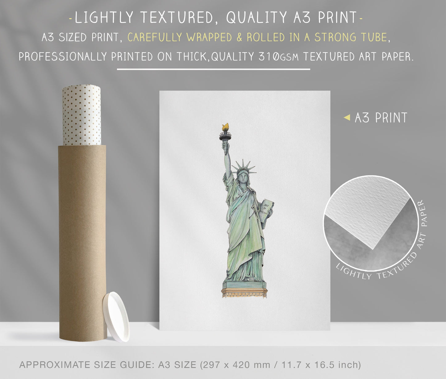 New York, Statue of Liberty, Art Print