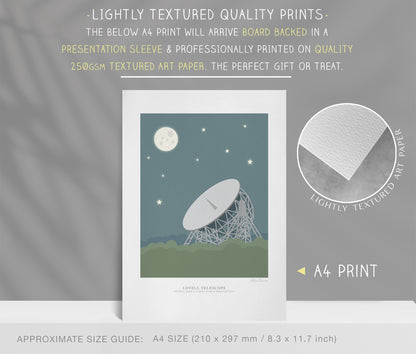 Lovell Telescope Art Print