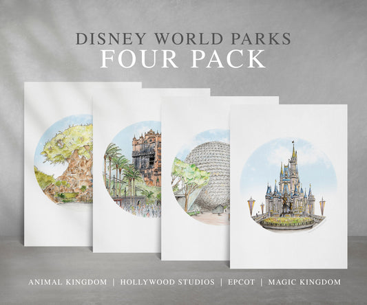Florida ‘Park Pack’, set of 4 Art Prints