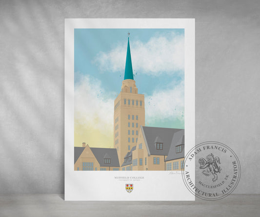 Nuffield College, University of Oxford, Art Print
