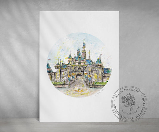 Magical Castle, California, Art Print