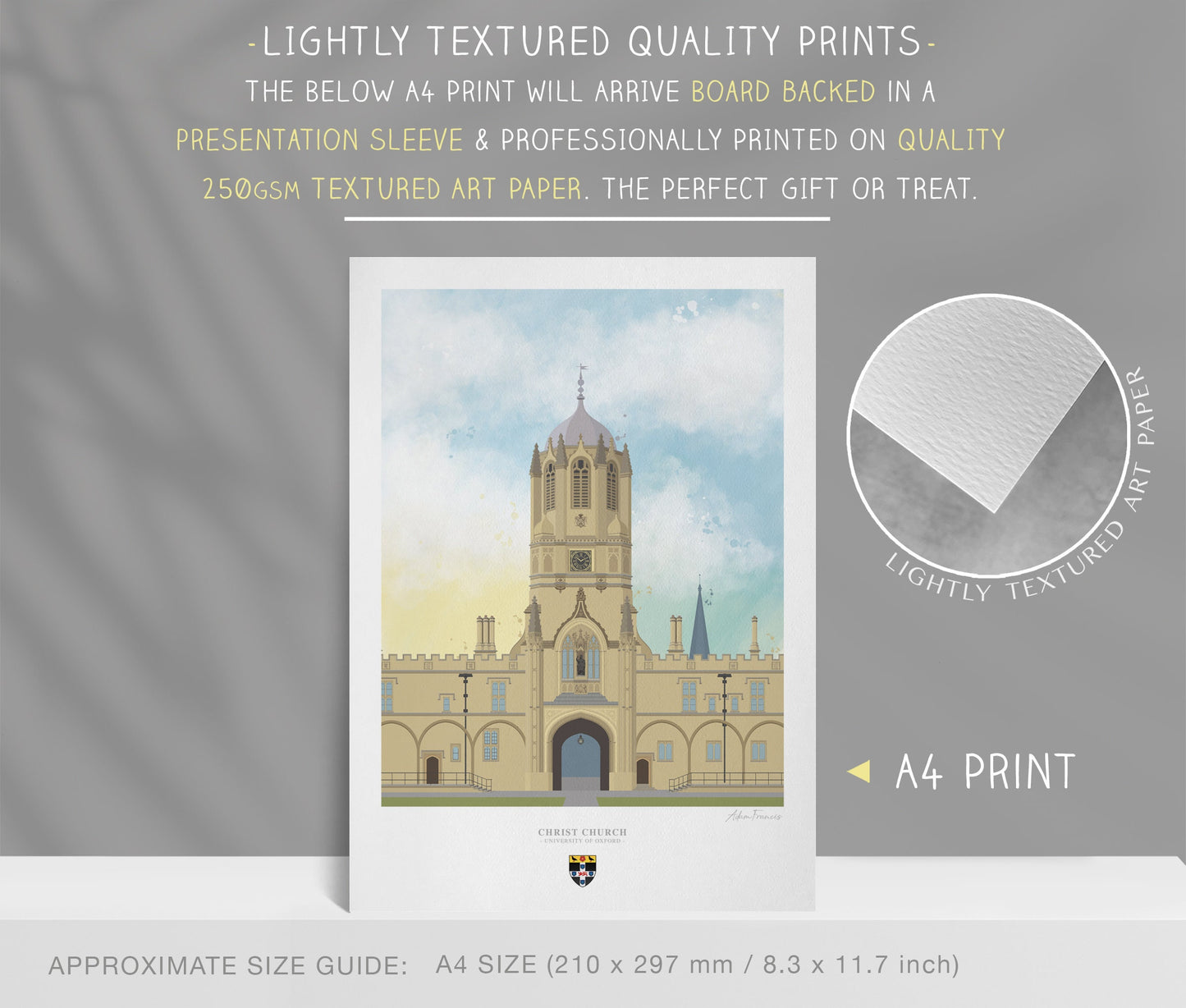 Christ Church, University of Oxford, Art Print