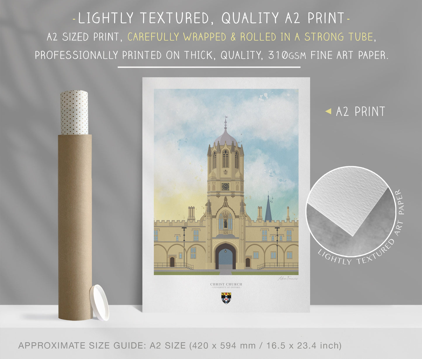 Christ Church, University of Oxford, Art Print