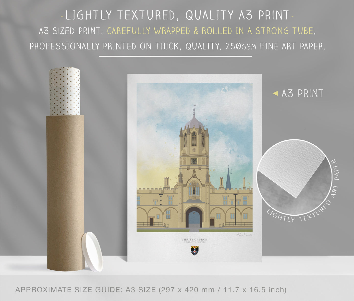 Christ Church, University of Oxford, Art Print