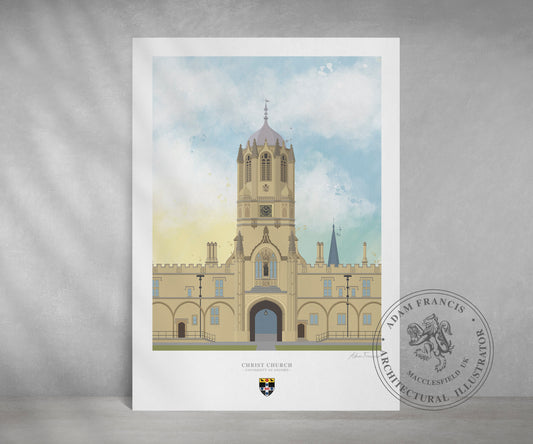 Christ Church, University of Oxford, Art Print