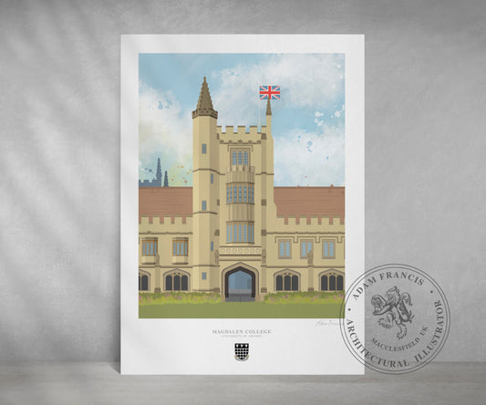 Magdalen College, University of Oxford, Art Print