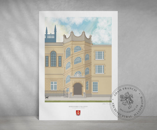 Hertford College, University of Oxford, Art Print