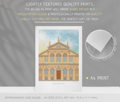 Sheldonian Theatre, Oxford, Art Print